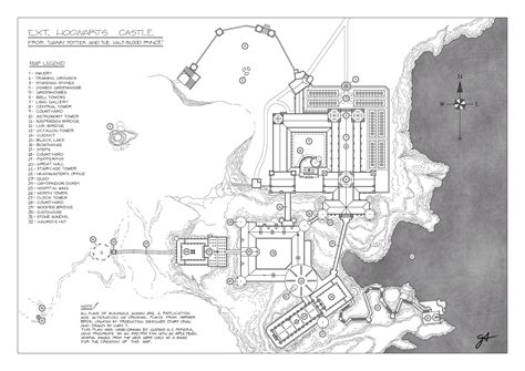 Hogwarts School Map