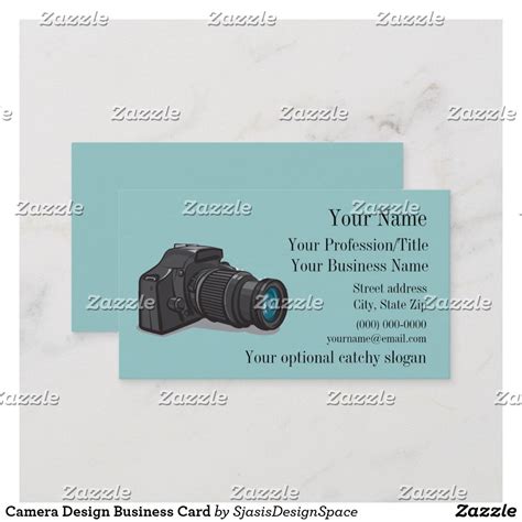 Camera Design Business Card | Zazzle.com | Business design, Business card design, Printing ...