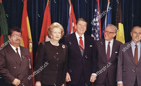 Ronald Reagan Turkish Premier Turgut Ozal Editorial Stock Photo - Stock ...