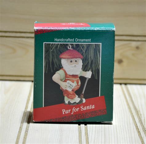 Vintage Hallmark 1980s Christmas Ornament Golf Par for Santa - Etsy