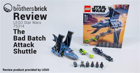 LEGO Star Wars 75314 The Bad Batch Attack Shuttle [Review] - The ...