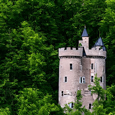 Castle in Country Woods Photograph · Creative Fabrica