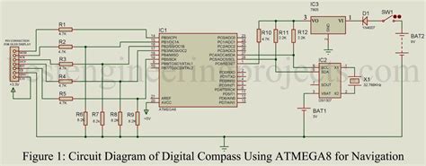 DIY Digital Compass using ATmega8 - Engineering Projects