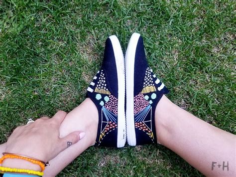 How To DIY Embroidered Canvas Shoes | Fox + Hazel