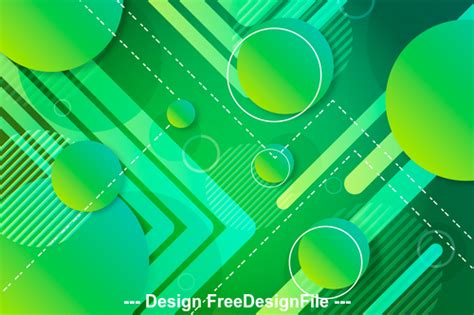 Abstract green geometric design background vector free download