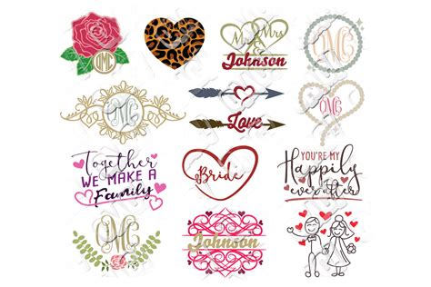 Wedding SVG Bundle (59558) | Cut Files | Design Bundles