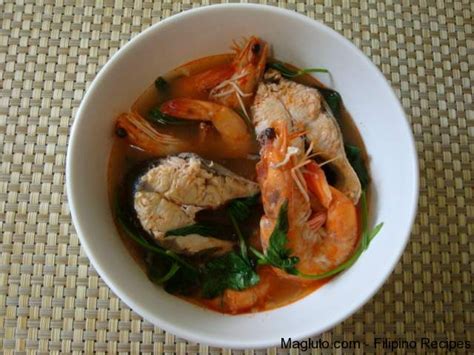 Filipino Recipe Sinigang na Bangus at Hipon (Sour Soup with Milkfish ...