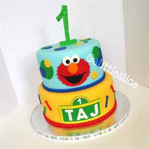 Elmo 1St Birthday Cake - CakeCentral.com