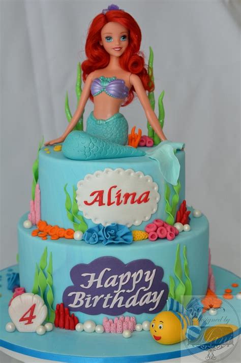 Ariel the mermaid birthday cake - Decorated Cake by - CakesDecor