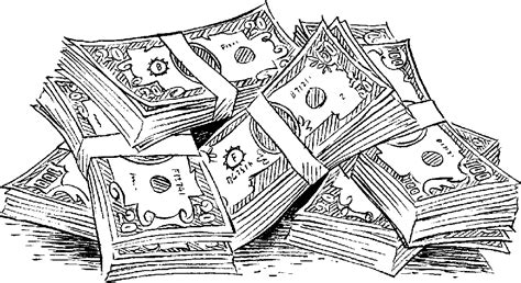 Money Clipart Black And White | calarchitecture.com | Coloring pages ...