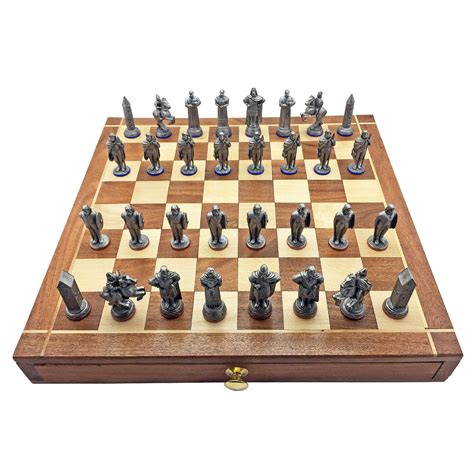 Battle of Clontarf Chess Set Antique Finish - Breagans