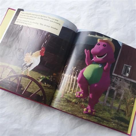 Barney Goes To The Farm, Hobbies & Toys, Books & Magazines, Children's Books on Carousell