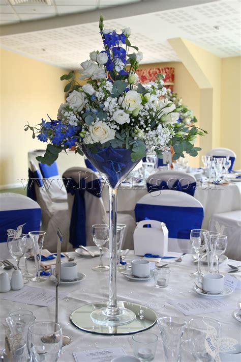 Royal Blue Wedding Centerpieces