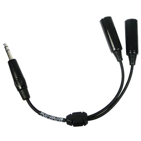 Pilot USA Dual GA To Ultralight Headset Adapter PA-91 | Aircraft Spruce