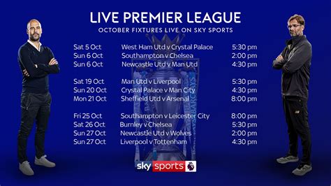 Premier League fixtures live on Sky Sports: Manchester United vs ...