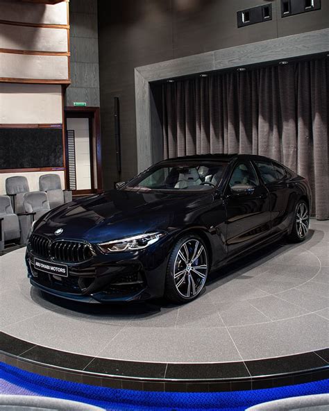 This BMW M850i Gran Coupe in Carbon Black Metallic looks stunning