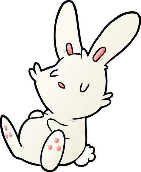 cute cartoon rabbit sleeping 12421597 Vector Art at Vecteezy