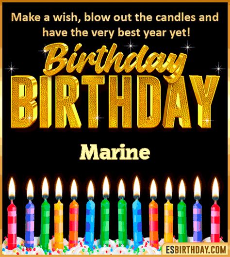 Happy Birthday Marine GIF 🎂 Images Animated Wishes【28 GiFs】