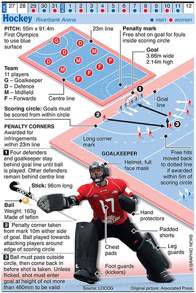 Olympics 2012 in infographics: ball games | Field hockey, Field hockey goalie, Hockey