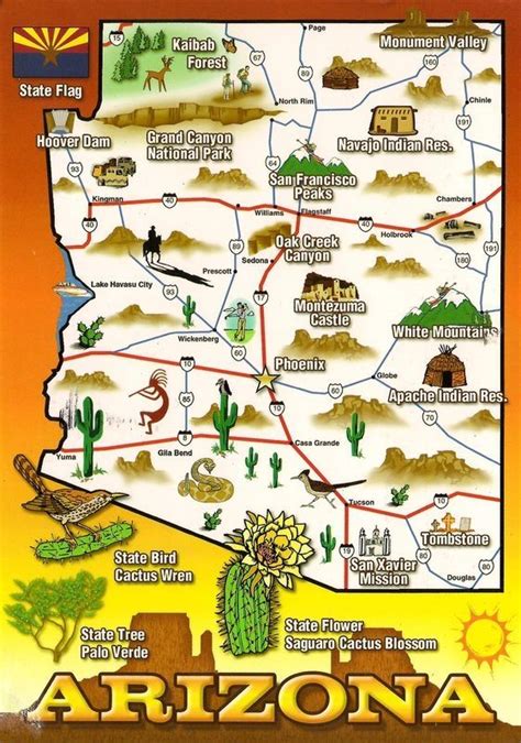 Map of my home state ♥. Me too! TRAVEL ARIZONA BY MultiCityWorldTra ...