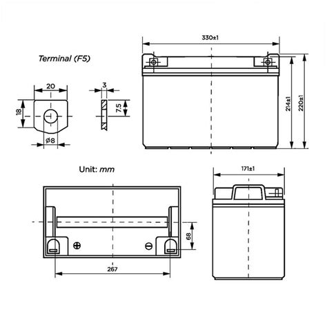 12v 100Ah Rechargeable Sealed Lead Acid Battery | BG-121000NB (Qty of ...