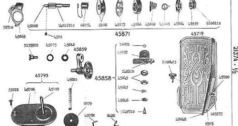 Singer Featherweight Part Numbers Two | Singer sewing machine company ...