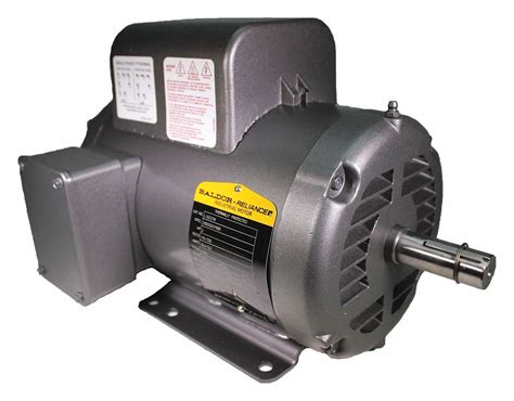 BALDOR ELECTRIC General Purpose Motor, 2 HP, Capacitor-Start, Nameplate RPM 1,725, Voltage 115 ...