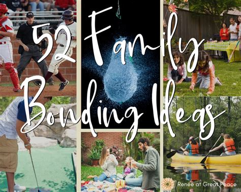 52 Family Bonding Ideas for the Year | Great Peace Living