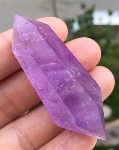 Natural Amethyst Purple Quartz Crystal Double Wand Points Healing-in Stones from Home & Garden ...