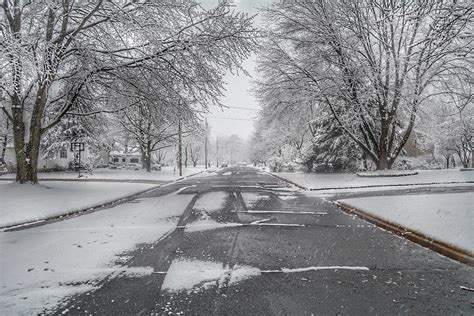 Snowy Street Photograph by Frank Morris - Fine Art America