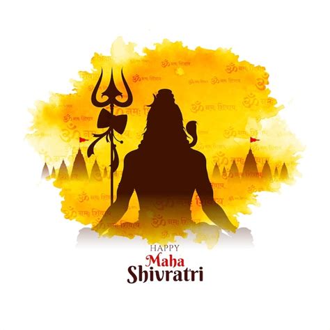 Free Vector | Happy Maha Shivratri cultural festival greeting background