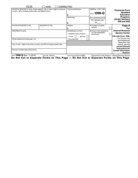 Free IRS Form 1099-Q - PDF – eForms