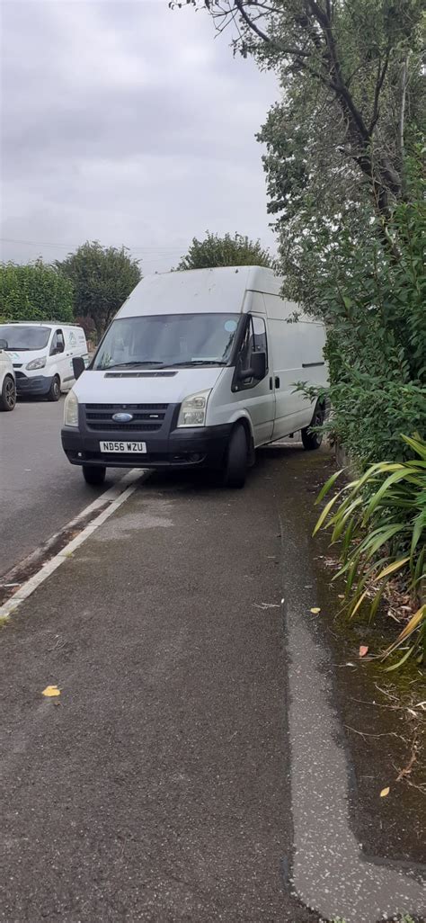 White van man doing what they do - You Park Like a C***