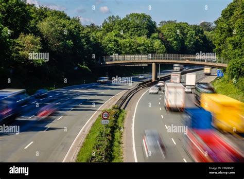 Trucks and cars drive on the a2 motorway hi-res stock photography and ...