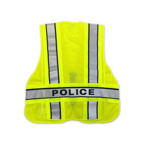 Spiewak Yellow 5 Point Break Away Traffic Vest Law Enforcement & Public Safety Equipment ...