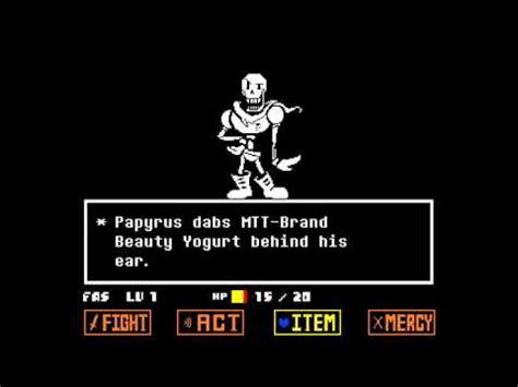 Undertale - Papyrus Boss Fight - YouTube