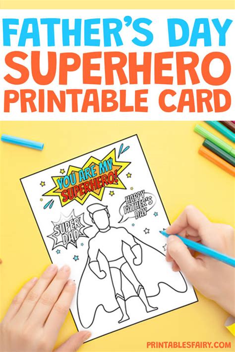 Fathers Day Superhero Printables - Printable Word Searches