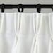 White Pinch Pleat Curtains Panels Drapery Panels 3 Fold - Etsy