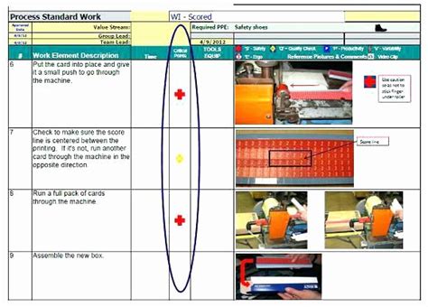 Standard Work Instruction Template | Stcharleschill Template