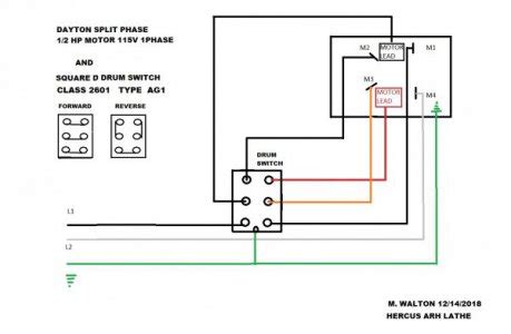 Drum Switch Wiring, Split Phase Motor | The Hobby-Machinist