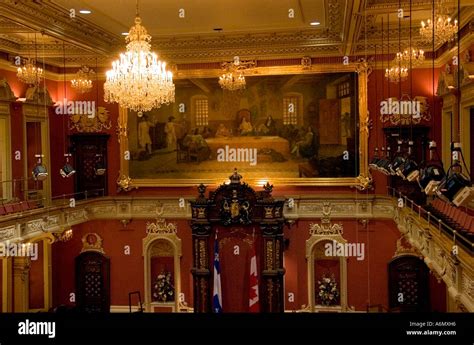 Interior of Parliament building, Quebec City, Quebec, Canada Stock ...