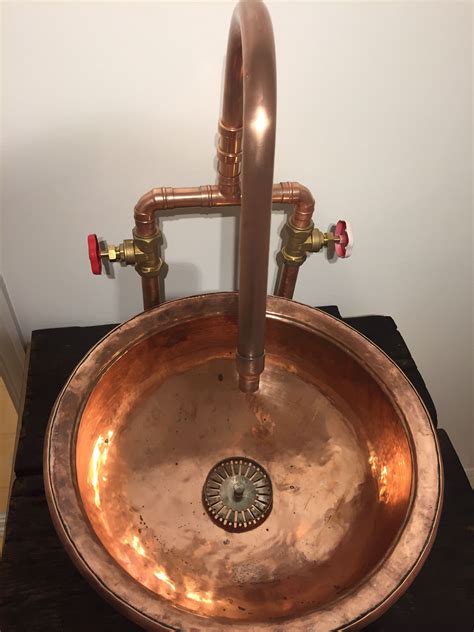 Copper Bathroom Sink in 2024 | Sink, Copper sink bathroom, Copper bathroom