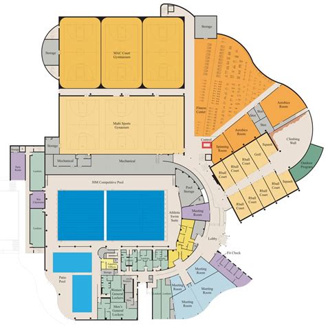 Recreation Center Floor Plan - floorplans.click