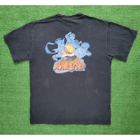 VINTAGE 2002 NARUTO Shonen Jump Anime Print Black T Shirt Size Medium $48.00 - PicClick
