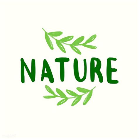 Nature typography vector in green | free image by rawpixel.com ...