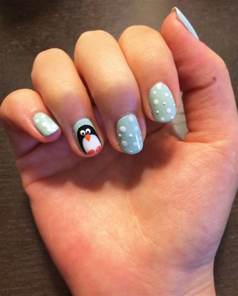 Penguin Nail Art Tutorial | POPSUGAR Beauty