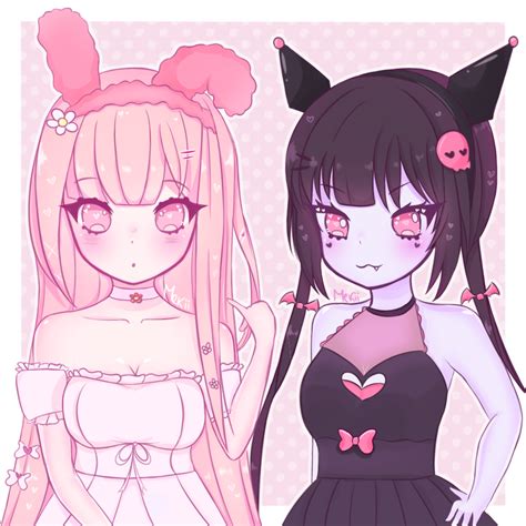 My Melody and Kuromi! by Mekiidraws on DeviantArt