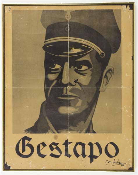 Lot - GESTAPO POSTER