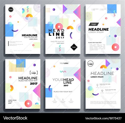 Presentation booklet cover - template a4 Vector Image