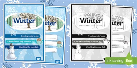 Winter Haiku Poem Example (teacher made) - Twinkl